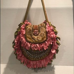 Rare handmade purse with rhinestones